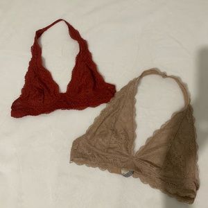 2 super cute bralettes from aerie and free people